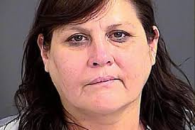 In jail: Helen Ann Williams. A furious wife in America has been arrested after stabbing her husband with a ceramic squirrel. - Helen-Ann-Williams