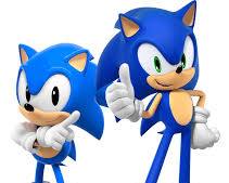 Image of Classic and Modern Sonic in Sonic X Shadow Generations