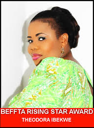 UK Nollywood Superstar and Producer of the highly successful move – Shameful Deceit, Theodora Ibekwe-Oyebade, has been honoured with a BEFFTA RISING STAR ... - BEFFTA-RISING-STAR-AWARD-THEODORA-IBEKWE