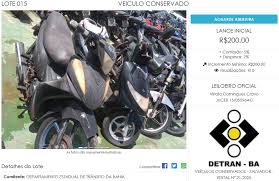 Leilões do Detran tem mais de 2,6 mil carros e motos com lances a partir de R$ 200