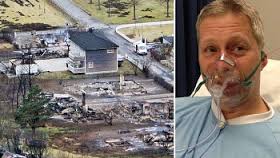 BARE ETT HUS SPART: Alle naboene til Kjell Hiller mistet huset sitt, da det brant ned til grunnen. Hans hus er det eneste som står igjen. Foto: Arne Veum ... - Xe6B-EnA2J792iSZkEJfeAK3qAApBdKp2F8GLvecbRGQ