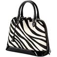 Zebra print handbag