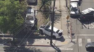 Children under 10 crash car into pedestrian in Oakland, sending woman to hospital