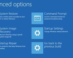 Image of Recovery option in Windows 10 Settings