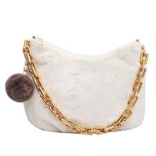 UnderBag Sonbahar ve Kış Tüylü Çanta Kadın Yeni Trend Vahşi