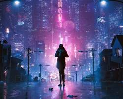 Image of Seni digital cyberpunk