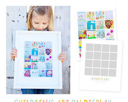 Create a collage to display artwork