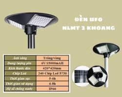 Đèn Năng Lượng Mặt Trời UFO 3 Khoang 200w (Trắng/Vàng)