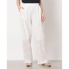 No Rule No Line Cotton Flower Embroidery Lace Pants