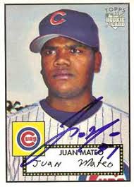 Juan Mateo Autograph on a 2006 Topps (#266) - juan_mateo_autograph