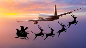 Pilotos avistan el trineo de Santa Claus y lo anuncian a sus pasajeros más pequeños | VIDEO