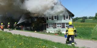 Haus nach Brand in Kirchberg SG nicht mehr bewohnbar
