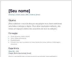 Imagem de Currículo Simples Word template