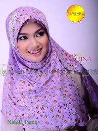 Hasil gambar untuk hijab motif bunga