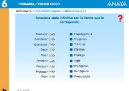 Resultado de imagen de ANAYA USOS DE LA G Y LA J