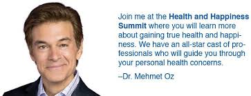 Just Announced: Health and Happiness Summit with Dr. Oz - What&#39;s ... via Relatably.com