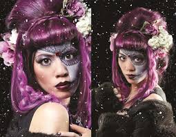 ... friends and colleagues, Naomi Rubin (First Mate of our Pirates business for TV hosting/fixing/consulting), and Yukiro the “glam-Evil-Queen.” - 120609_sugar_skull_makeup_skulls_face_airbrush_bodypaint_gothic_beauty_magazine_goth_models_1