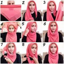 Image result for tutorial hijab