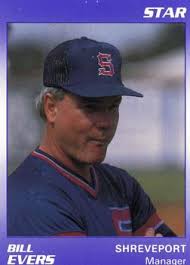 1990 Star Shreveport Captains #25 Bill Evers Front - 65806-25Fr