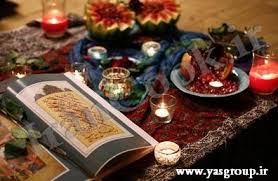 نتیجه تصویری برای تزیین سفره یلدا