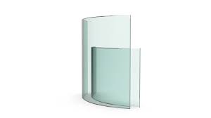 Clear Hard Minor Radius Curved Tempered Glass for Commercial ...