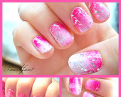 Image of Ombre Valentine's Day Nails