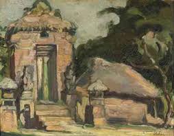 Charles Sayers (1901-1943) | An Indonesian temple gate | Old ... - charles_sayers_an_indonesian_temple_gate_d5411778h