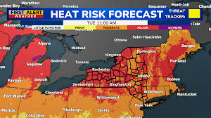 First Alert Weather: Yellow Alert posted for Tuesday’s dangerous heat and humidity