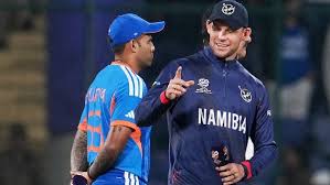 IND vs NAM: Gerhard Erasmus Shines as Namibia Restricts India to 209, Picks 4 Wickets