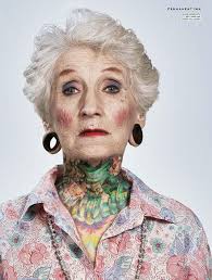 Resultado de imagen de old people tattoo