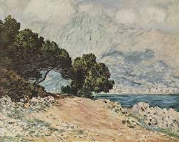 Monet Gemälde Kap Martin bei Menton Gemälde Kunstdrucke Leinwandbilder - Kap-Martin-bei-Menton