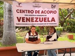 Tampico abre centro de acopio en la Plaza de Armas para damnificados por sismos en Venezuela