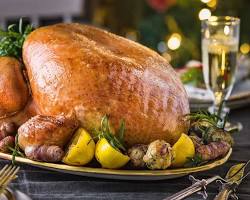 Image of Roast turkey for Christmas dinner