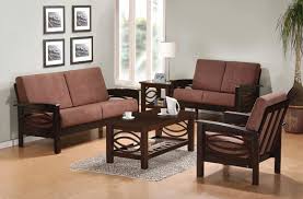 Image result for WOODEN SOFA SET