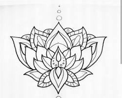 Image of Buddhist Lotus Flower Tattoo