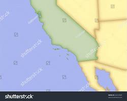 Image of map of California and surrounding states