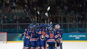 Team USA women's hockey players discuss dominant win over Italy in Olympic quarterfinals