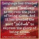 Solitude vs loneliness