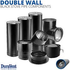 6" Diameter DuraVent DVL Double-Wall Stove Pipe Components ...