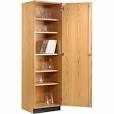 Tall wood storage cabinets with doors Ajman