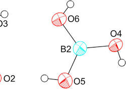 Hình ảnh về crystal structure of boric acid