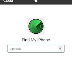 Image of Find My iPhone on iCloud.com