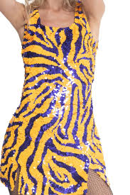 Tiger Sequin Mini Singlet Dress | House of Mua Mua