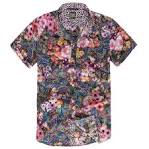 Print T-Shirts - Men s Patterne Graphic Floral T-Shirts - River Island