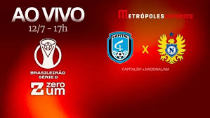 Série D ZeroUm: Metrópoles transmite Capital-DF x Nacional-AM ao vivo