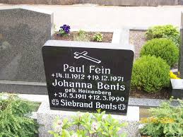 Grab von Paul Fein (14.11.1912-19.12.1971), Friedhof Rechtsupweg