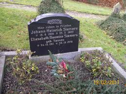 Grab von Johann Heinrich Siemers (16.06.1904-25.02.1963), Friedhof ...