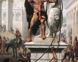 Image of Visigoths sacking Rome