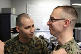 Sgt. Bryan Eberly (right) and his husband, who is also a marine - gaymarines