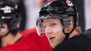 Canadian defenceman Griffin Reinhart&#39;s four-game ban stemming from a high stick at last year&#39;s world junior hockey championship, ends Monday. - reinhart-griffin-03789386